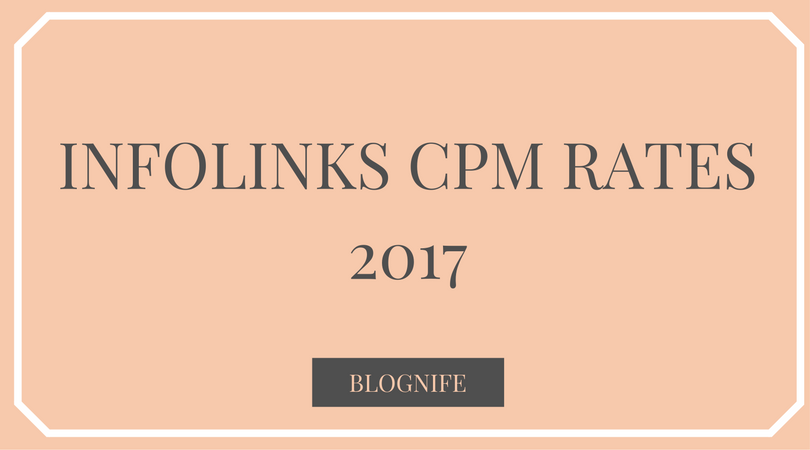 Infolinks CPM Rates 2017