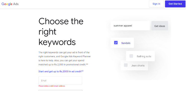 Google Keyword Tool