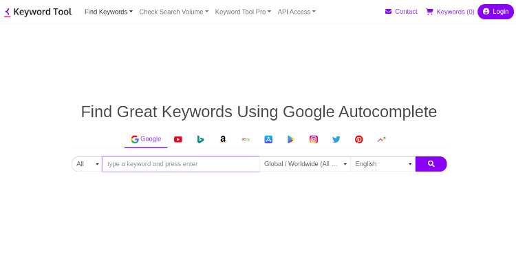 Keywordtool.io