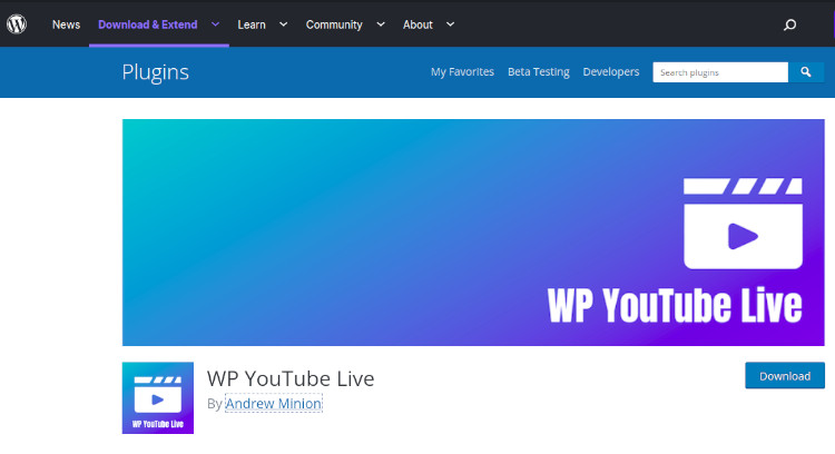 WP YouTube Live